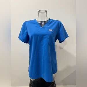 FIGS Scrub Top. Royal Blue/Blue. Medium. No flaws!